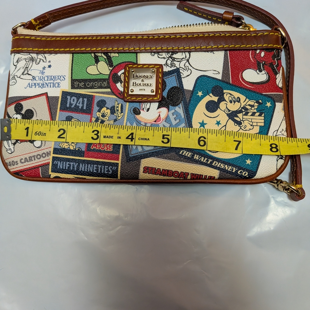 Dooney & Bourke Mickey Mouse Thru The Years Wristlet - Picture 10 of 11